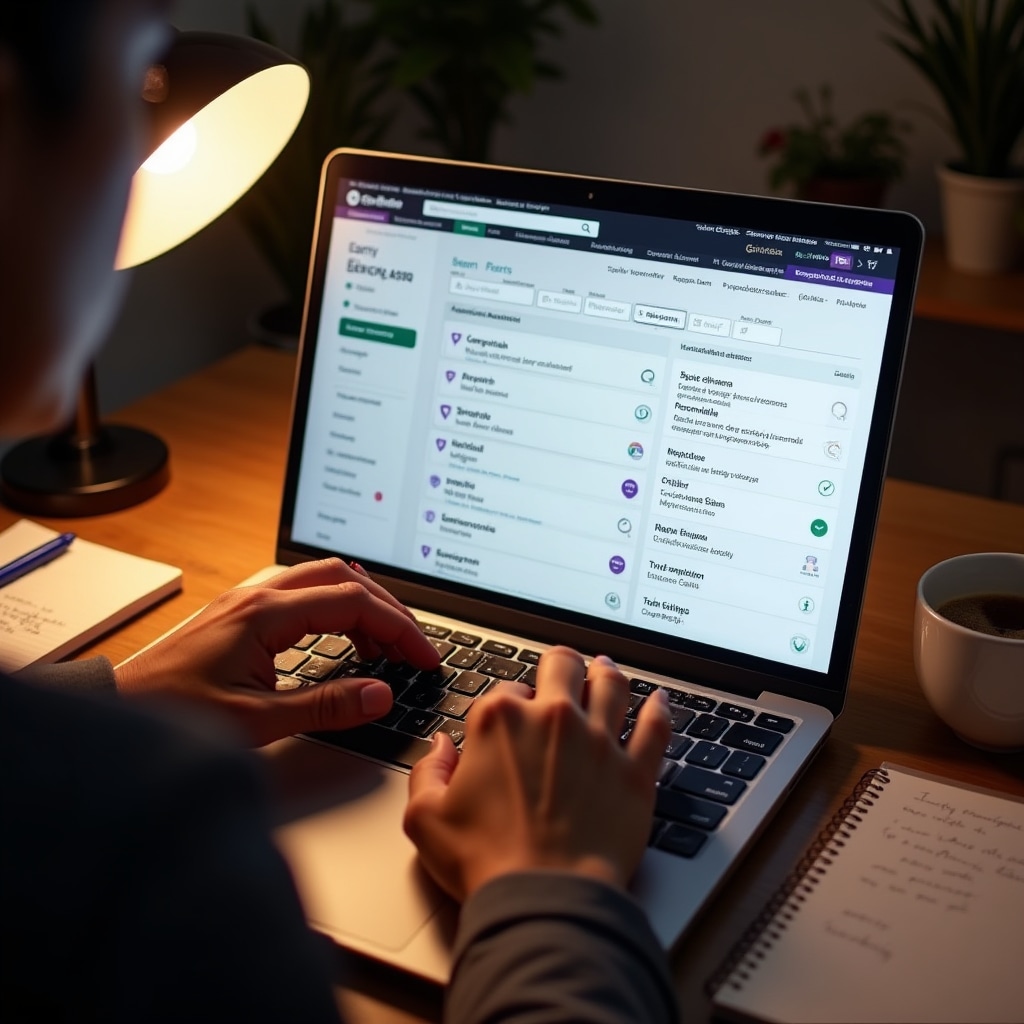 Database search and filtering interface